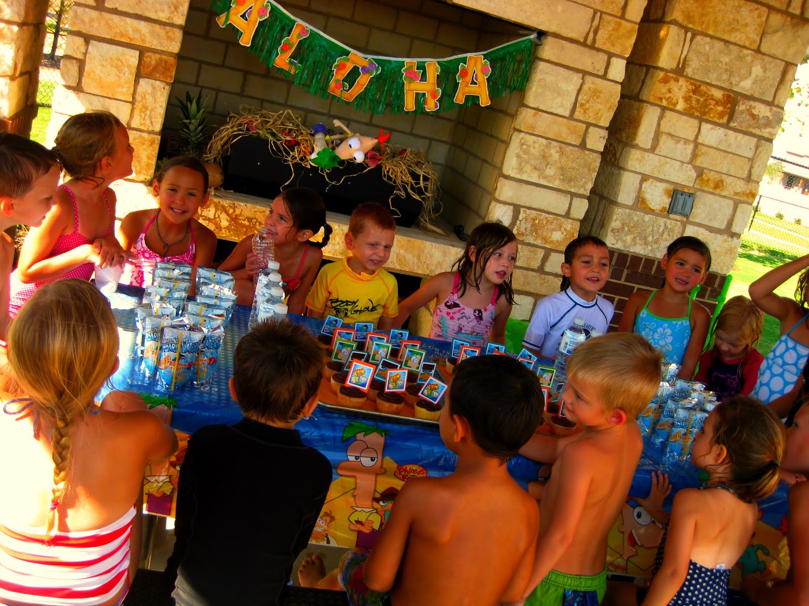 Little Lawtons: Phineas and Ferb and the Back-yard Beach