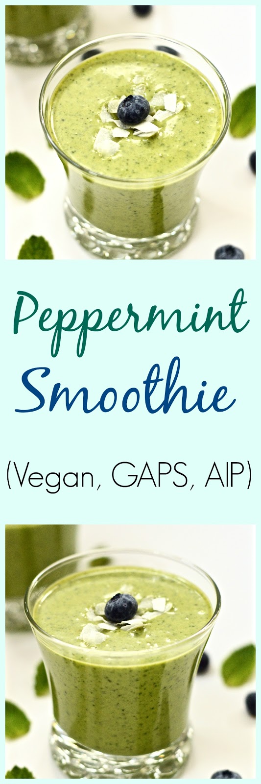 Pure and Simple Nourishment Peppermint Smoothie (SCD, GAPS, Vegan