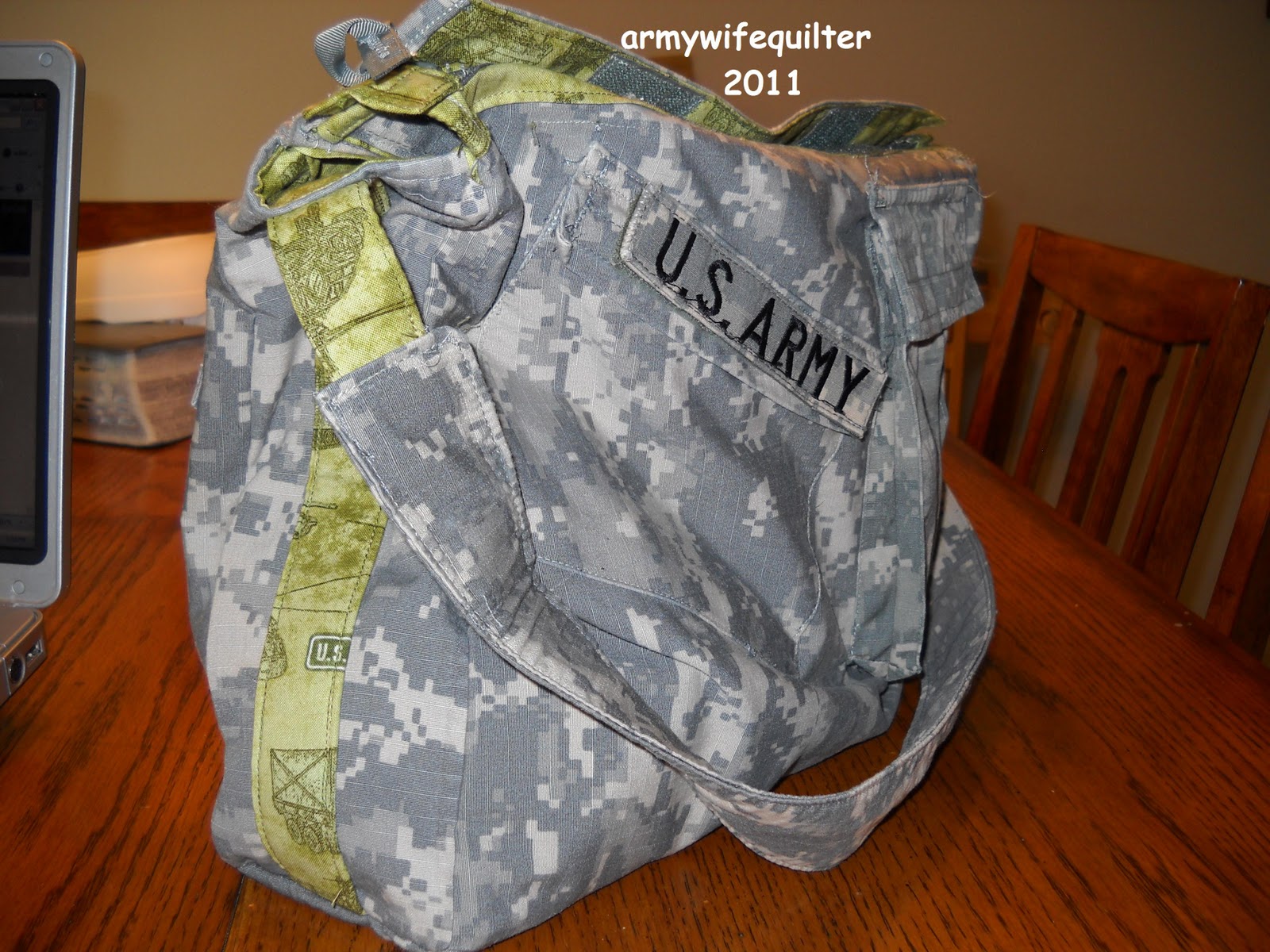 Army Wife Quilter: ACU jumper