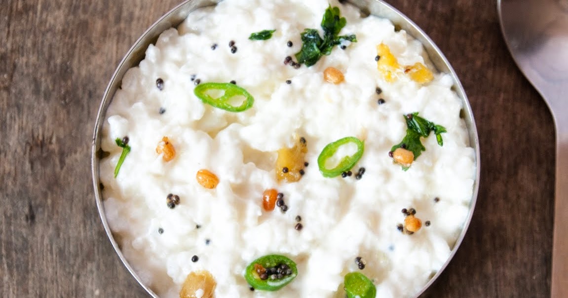Always Hungry Curd Rice / Plain rice in seasoned Yogurt