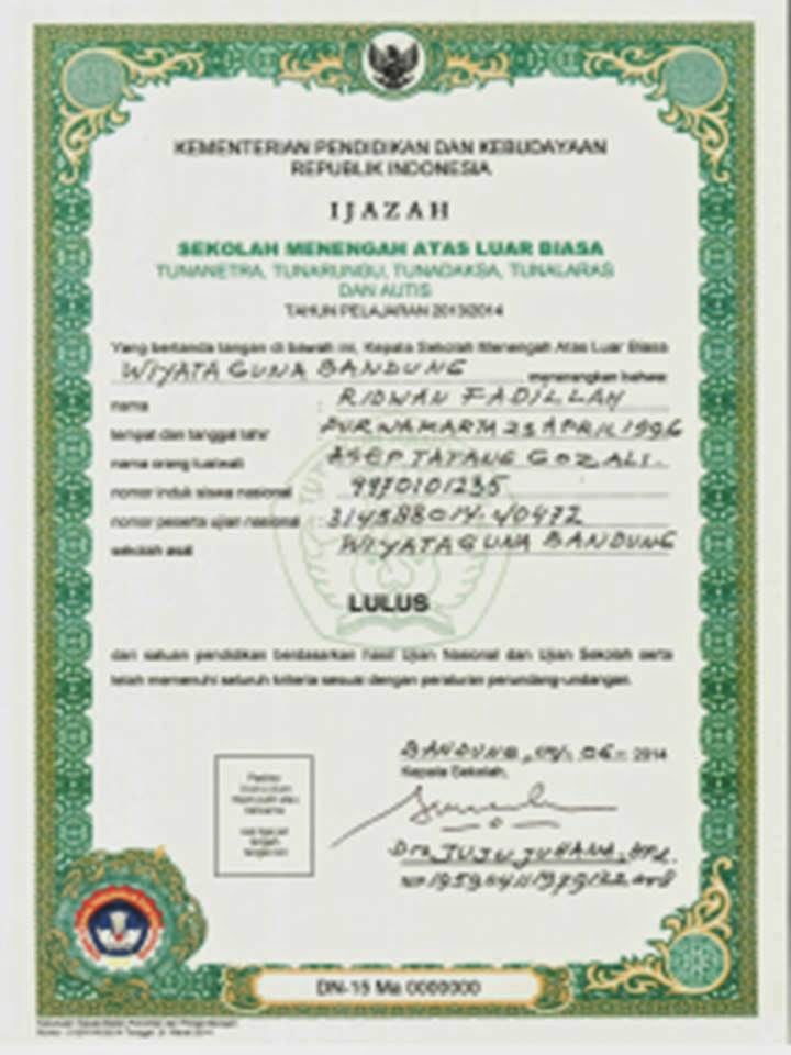 Blangko Ijazah Paket C