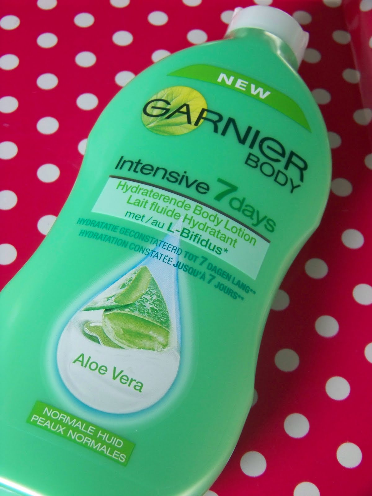 Sprinkles on a cupcake Garnier Body Intensive 7 Days Aloe Vera