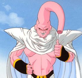 Goku/Majinbuu, Desenho por Defou-Aerographie