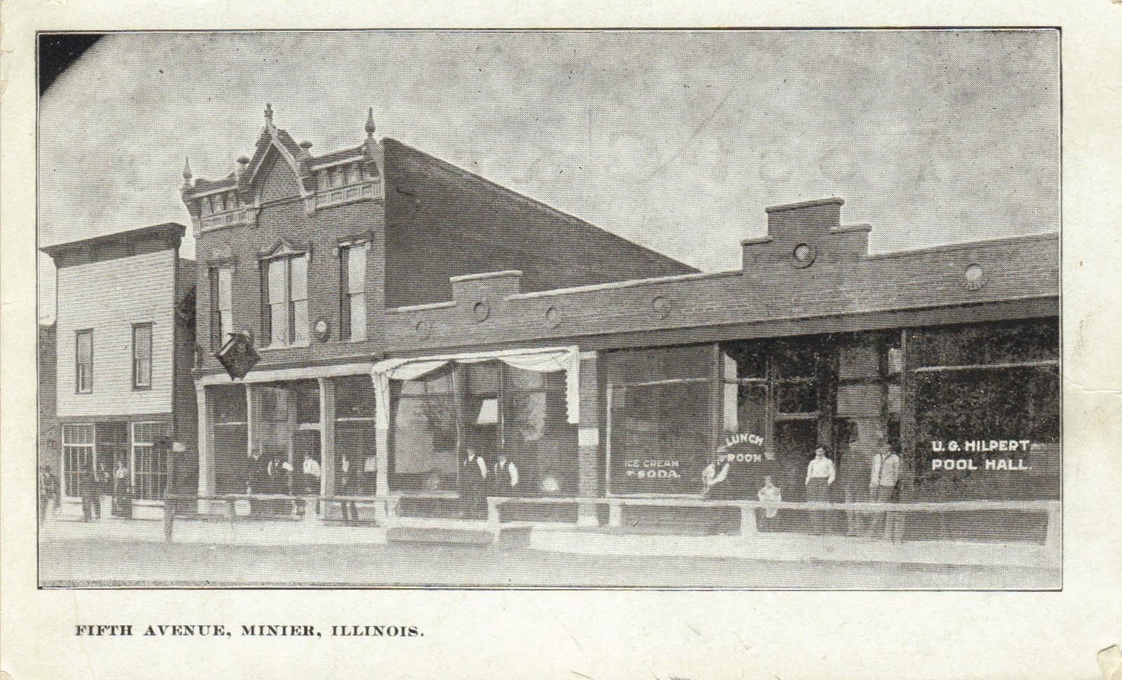 POSTCARDS FROM THE PAST MINIER, ILLINOIS Fifth Avenue