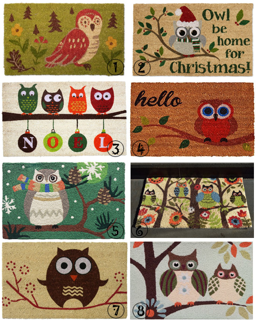 My Owl Barn Winter Doormat Round Up