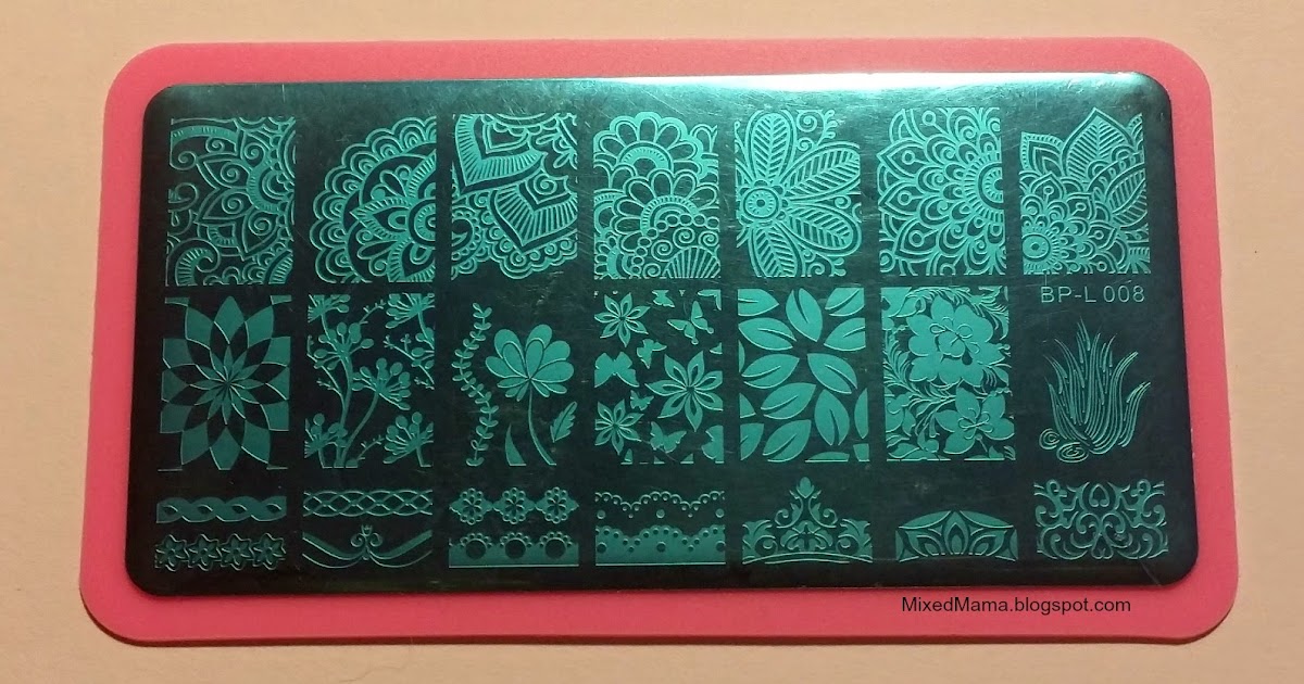 MixedMama Born Pretty Store's Nail Stamping Plate BPL008 Review