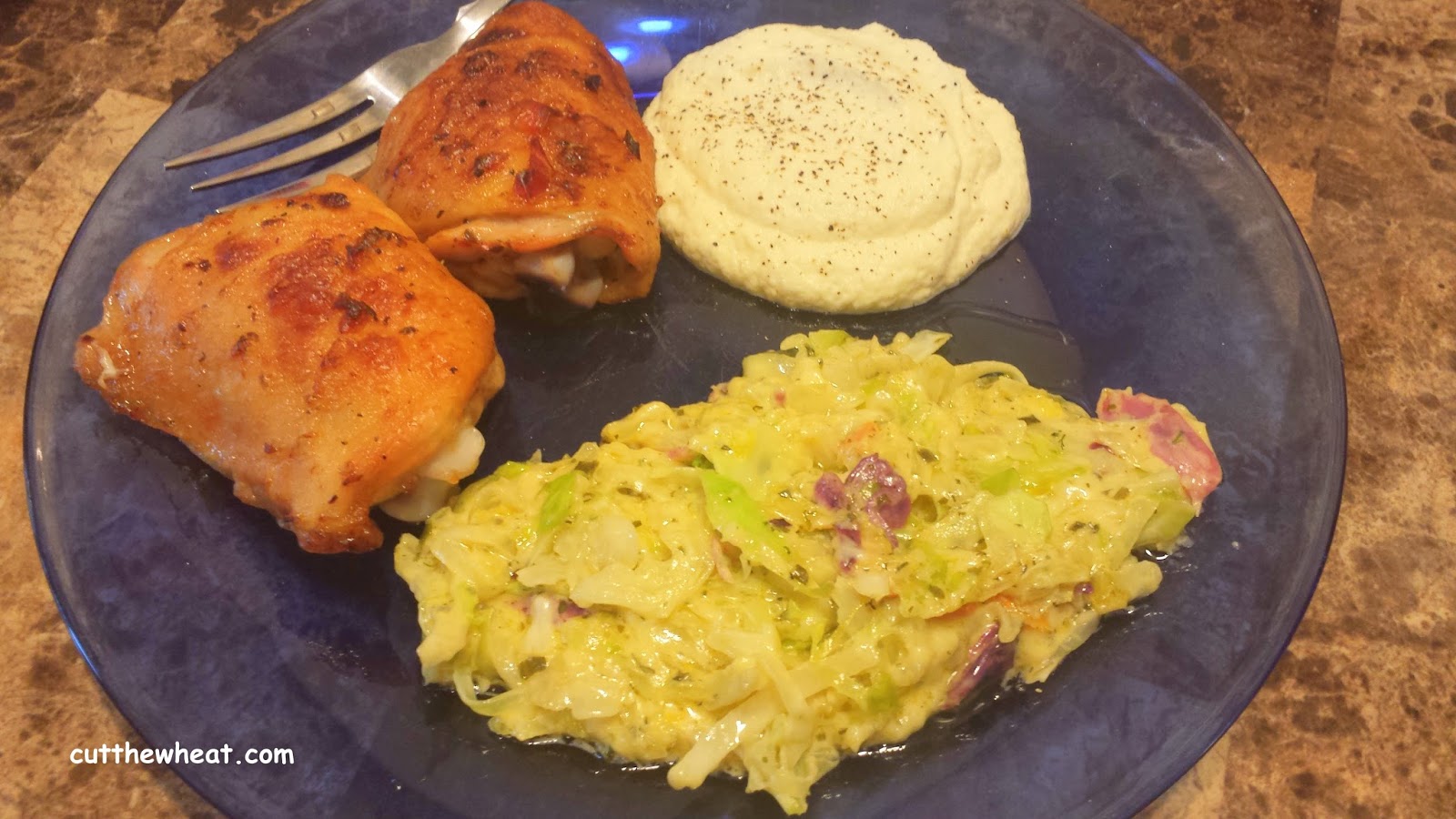 Cabbage "Noodles" and Lemon Parmesan Sauce Gluten Free, Grain Free