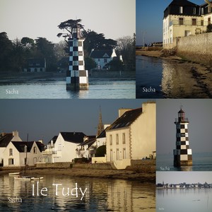 Ile Tudy , Ile des Chevaliers et le phare de la Perdrix