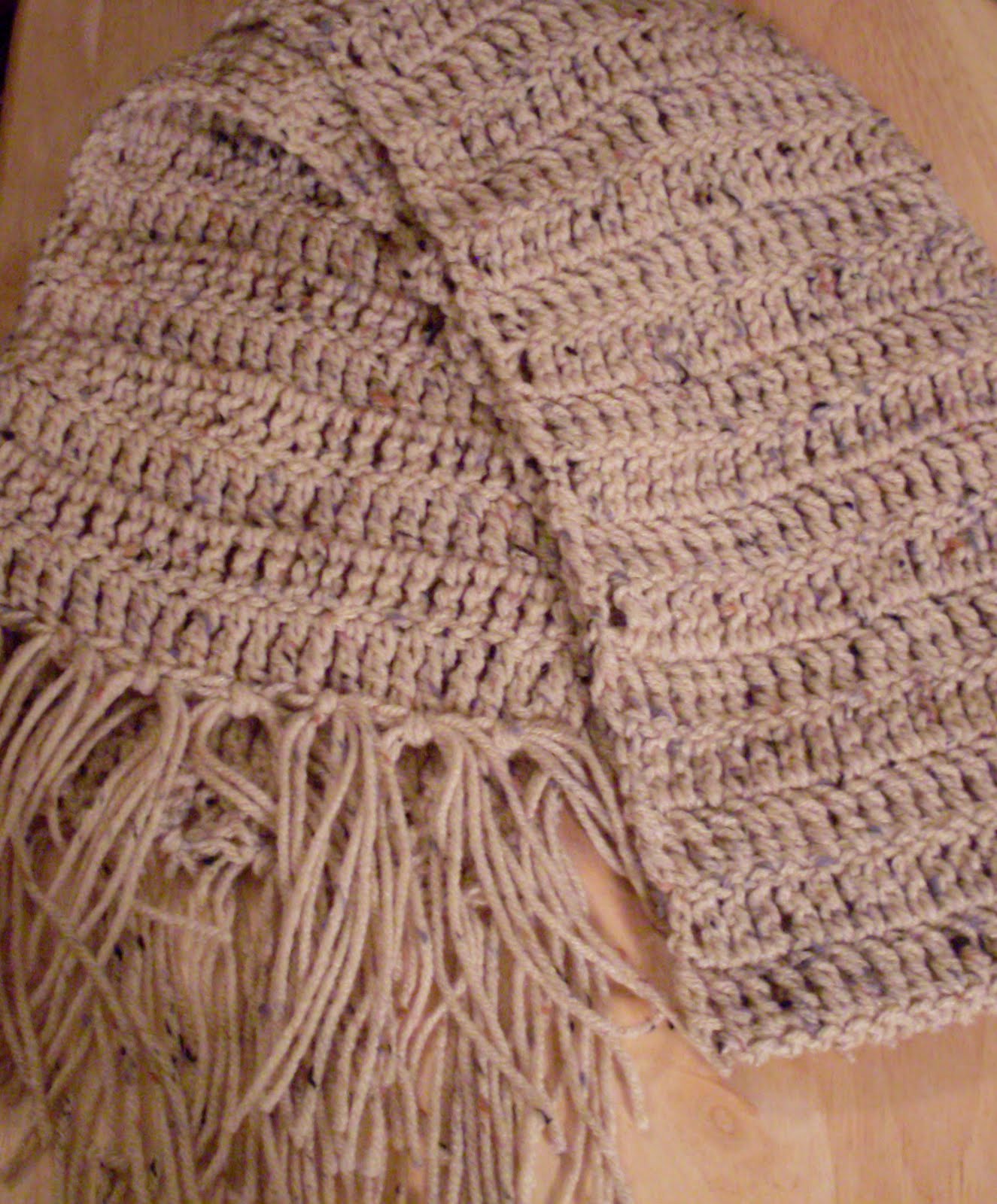 Craftybegonia Buff Fleck Simple 'N Warm Scarf