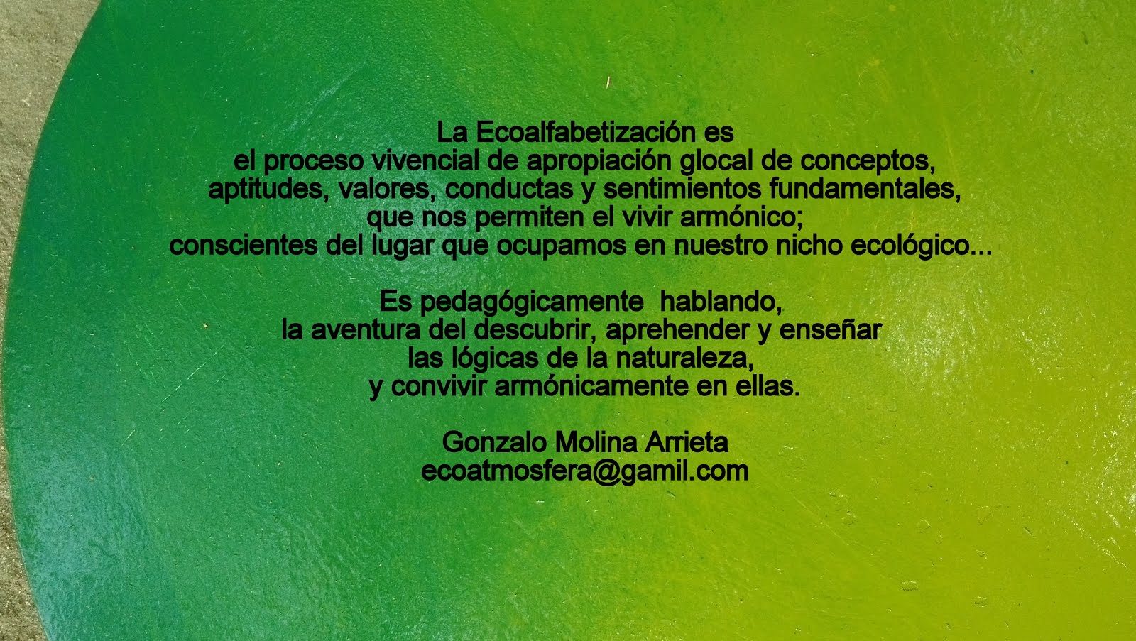 CONCEPTO ECOALFABETIZACIÓN