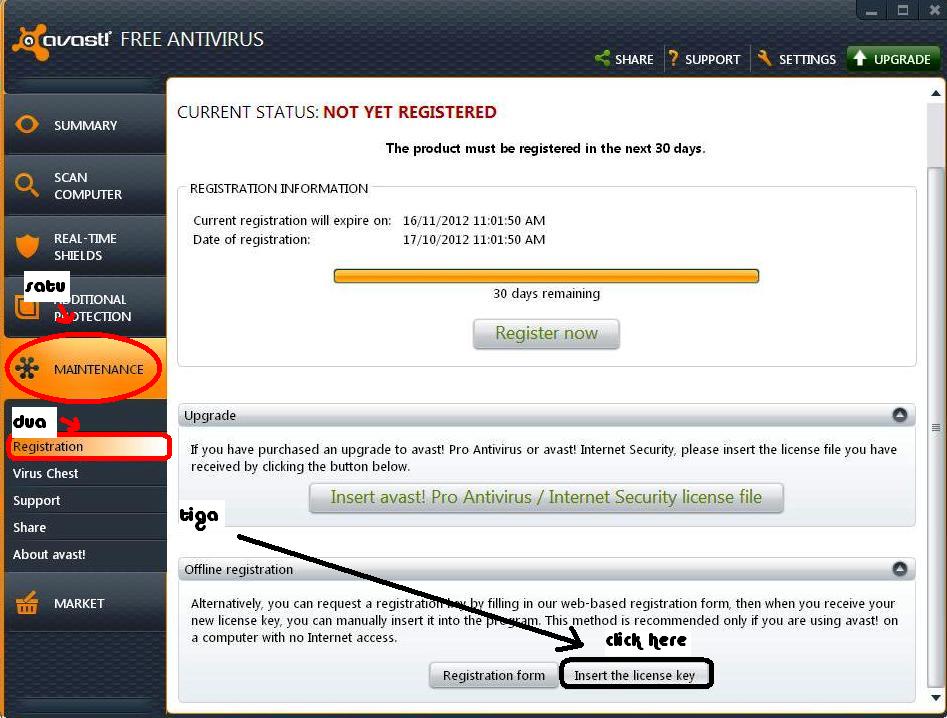 Avast Antivirus 5.0.545 serial key or number