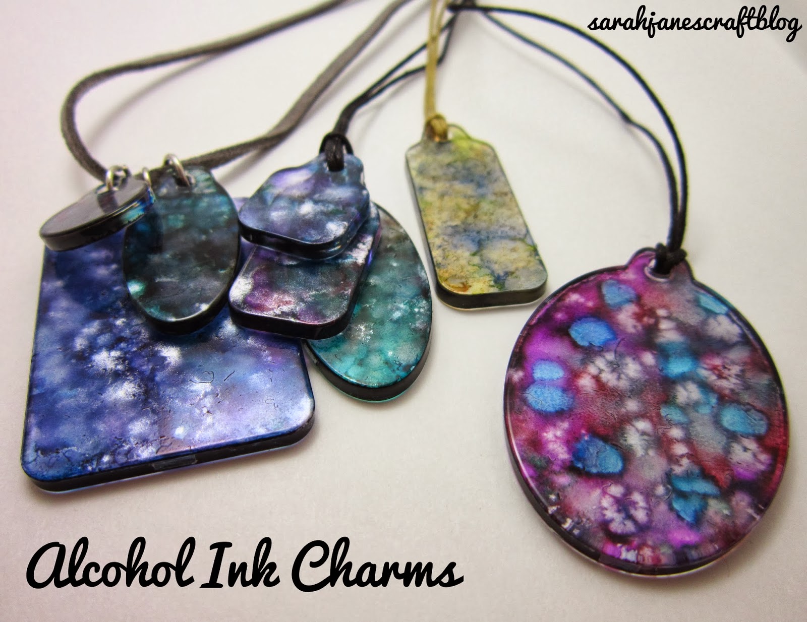 Sarah Jane's Craft Blog Alcohol Ink Decorated Charms
