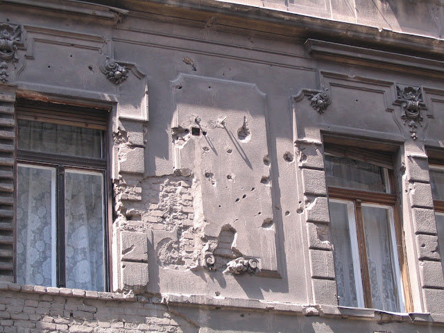 Budapest, VIII. kerület, golyónyomok, ruins, WWII, 1956, romok, házak