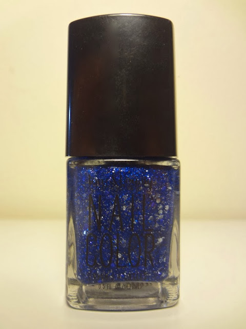 Forever21 nail polish, blue and silver glitter