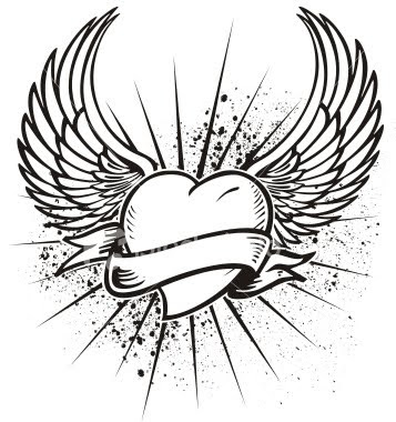 Heart Wings Tattoo Design Picture 1