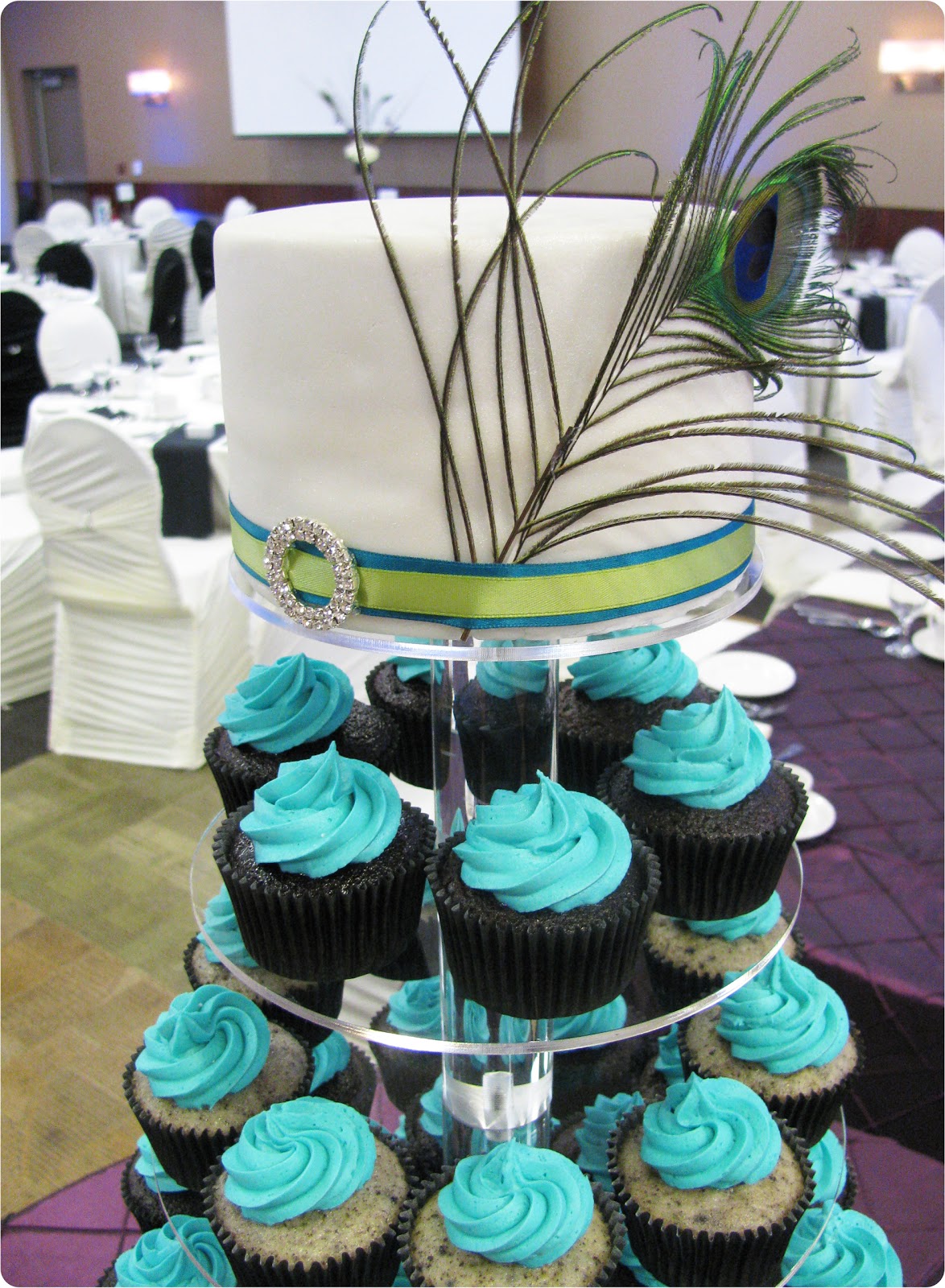 Sweets & Sprinkles Pretty Peacock Wedding & a *NEW* Cupcake Stand!