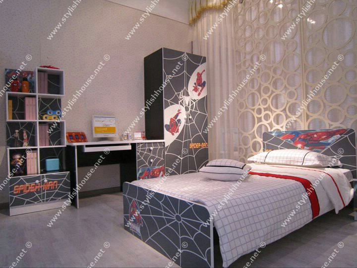 Spider Man Bed Room Set Stylishly Bedroom Design Modern Wardrobe