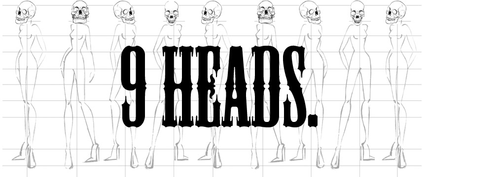 9 heads.