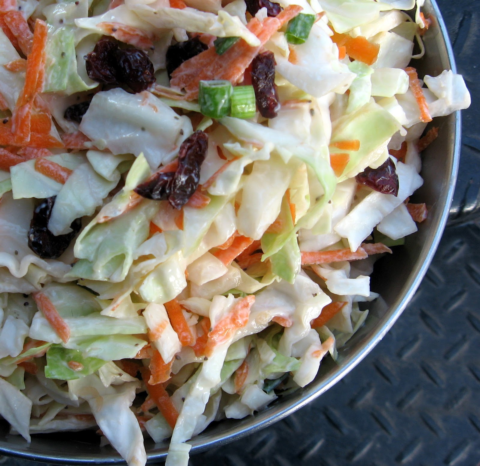 Farm share stories Coleslaw with Greek Yogurt Poppyseed Dressing