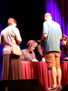 Neil Gaiman signing in the first group