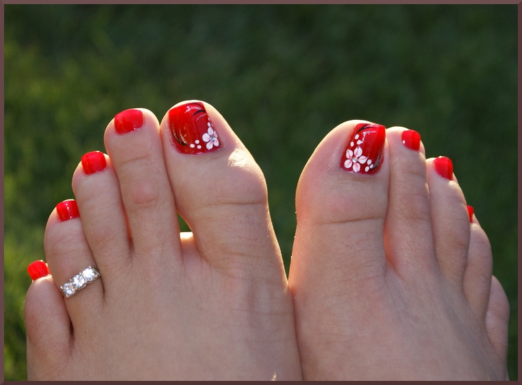 2. Tropical Themed Toenail Art for Summer - wide 4