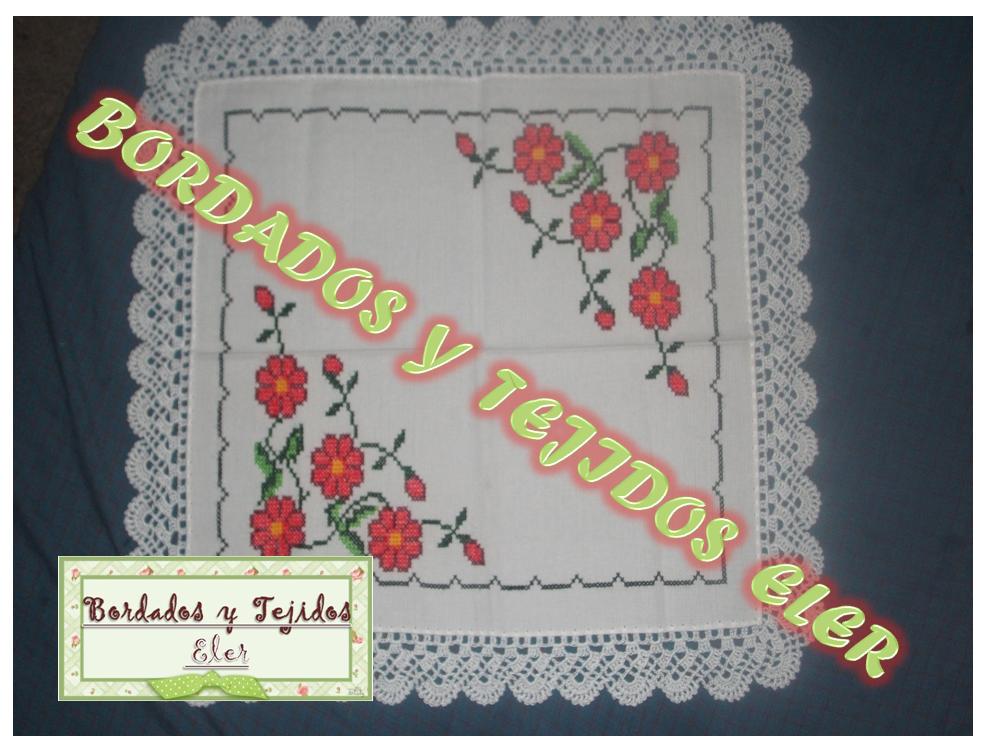 BORDADOS Y TEJIDOS ELER: SERVILLETAS EN PUNTO DE CRUZ