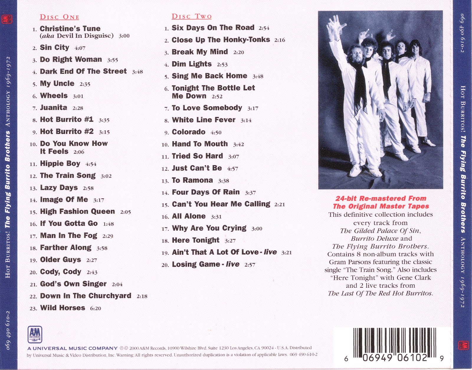 BlogRoddus The Flying Burrito Brothers Hot Burrito Anthology 1969