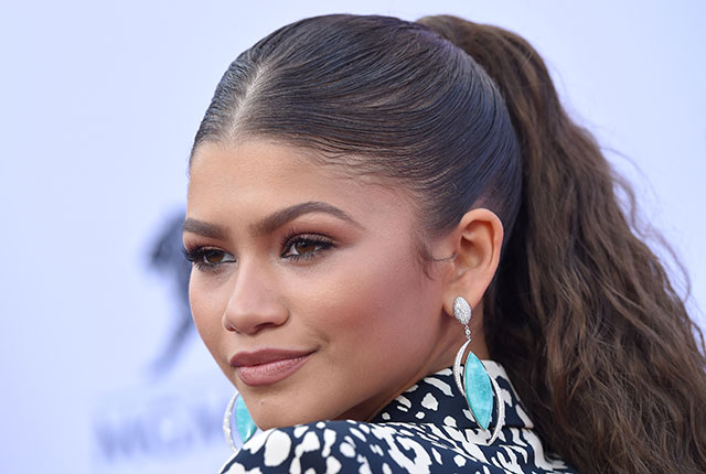 Fluffy Ponytail With A Middle Part Hairstyles