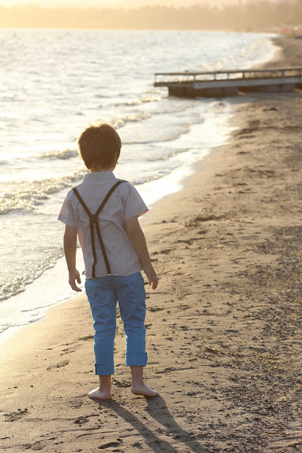 children photography at sunset