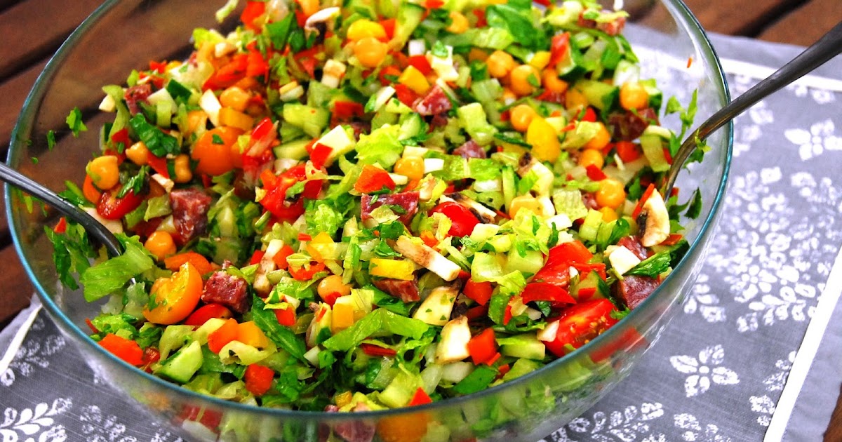 Cooking With Wine (In A FishbowlSized Glass) Chopped Salad with Zesty