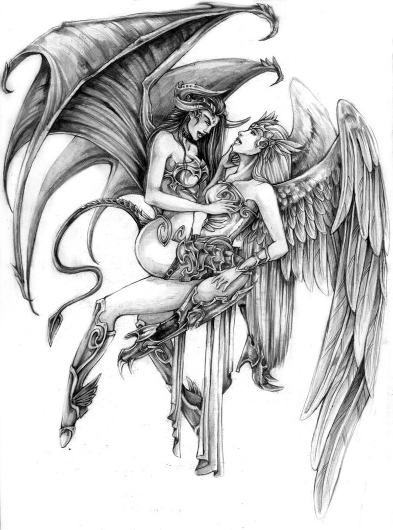 An angel tattoo design is an overtly religious symbol. 