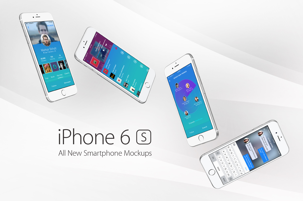 iPhone 6s mockups