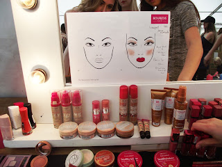 Bourjois make-up stand backstage Graduate Fashion Week