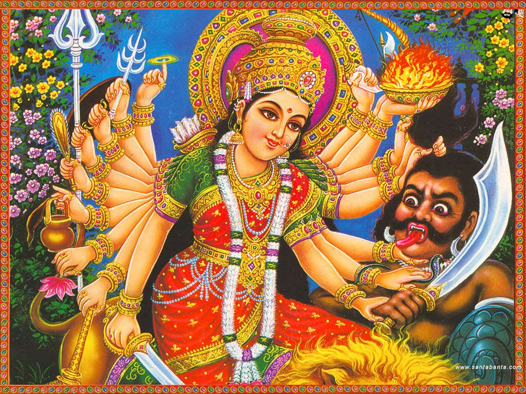Hindu God Wallpapers: Hindu Goddess durga Wallpapers - Happy Navratr