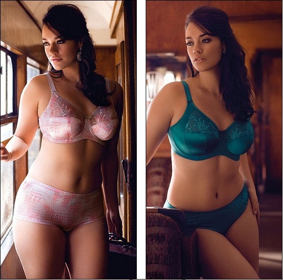 High street goes bust! Plus size lingerie range featuring size 46K bras