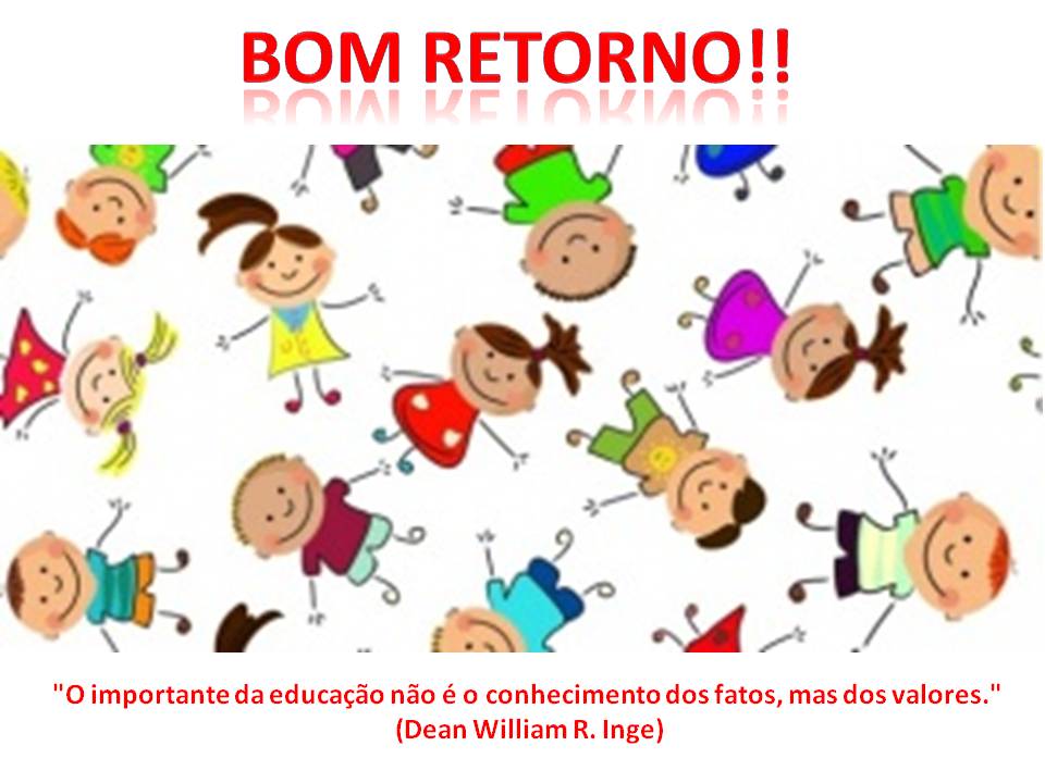 Escola Peteleco: Bom retorno!!