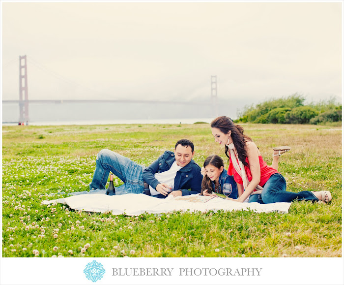 San Francisco golden gate park crissy field engagement photography session