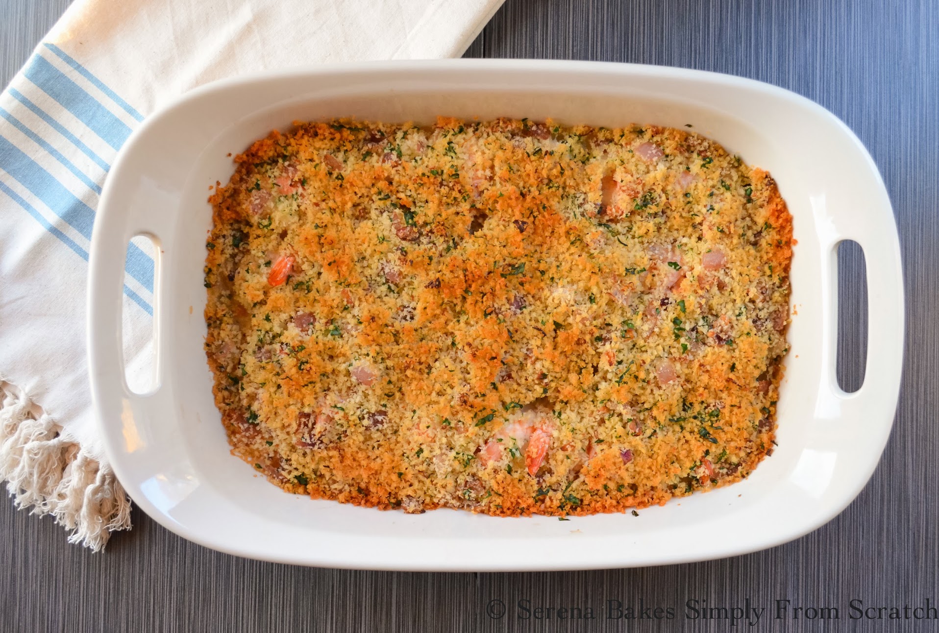 Quick Herbed Panko Baked Shrimp With Couscous Serena Bakes Simply