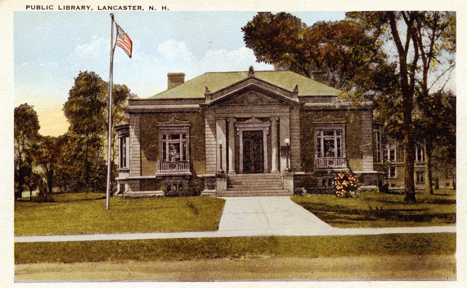 Library Postcards Public Library, Lancaster, New Hampshire