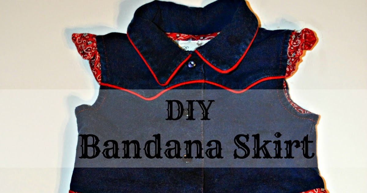Apples to Applique TwoMinute Tuesday 11 DIY Bandana Skirt
