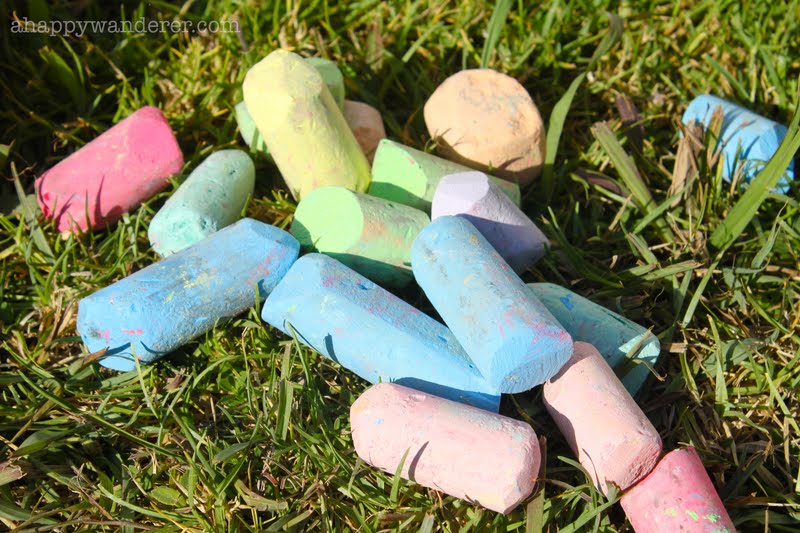 a happy wanderer a chalk road...