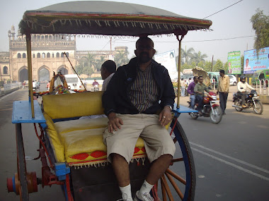 Touring the Old Nawab city of Lucknow in a horse Tonga.(Tuesday 8-11-2011).