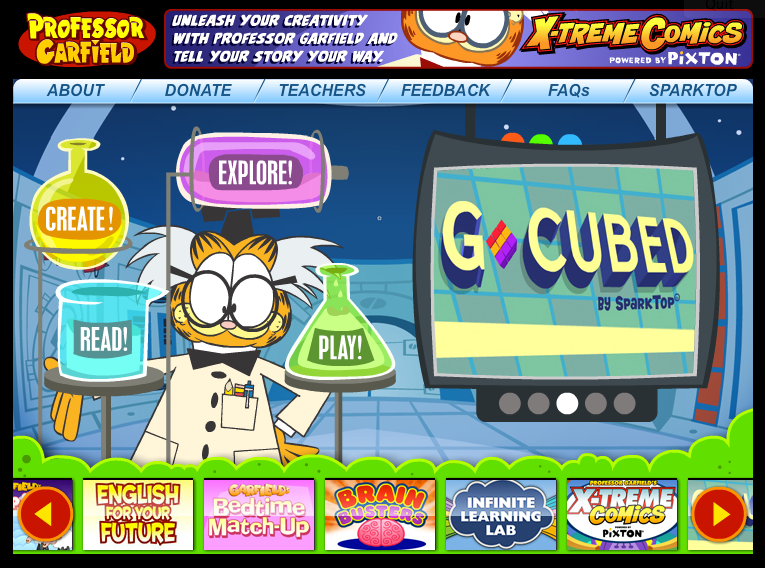 Professor Garfield Reading Ring Strips Professor Garfield Reading Ring Strips
