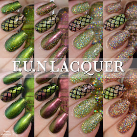FUN Lacquer Christmas 2014 collection swatches