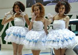Cute Girls of PROTON in Bangkok Motor Show