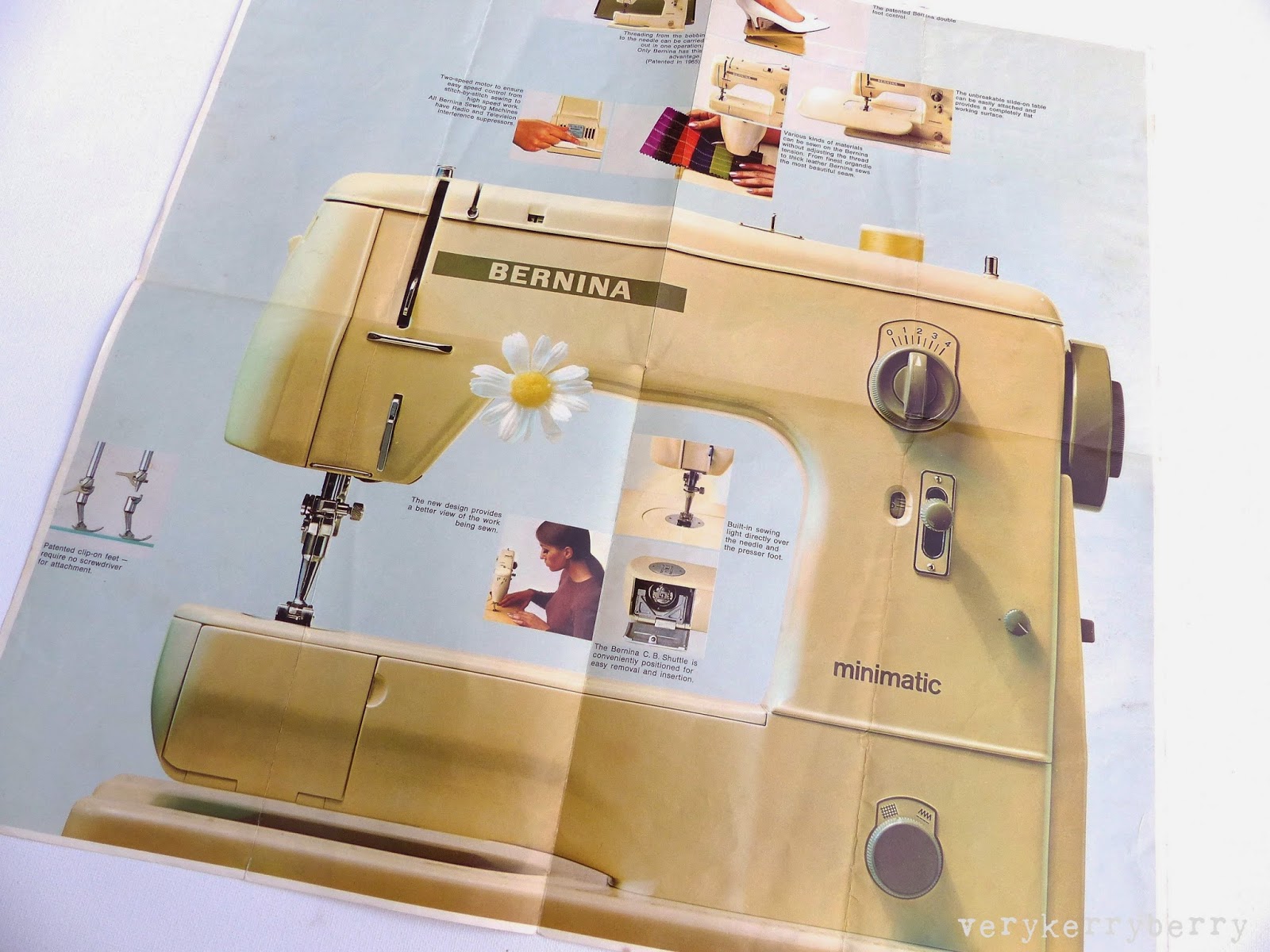 verykerryberry Introducing Daisy, vintage Bernina 707 Minimatic