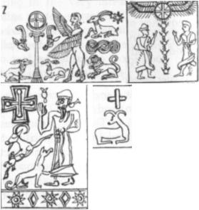 Hittite, Phoenician, Kassi cult of the Sun and Cross
