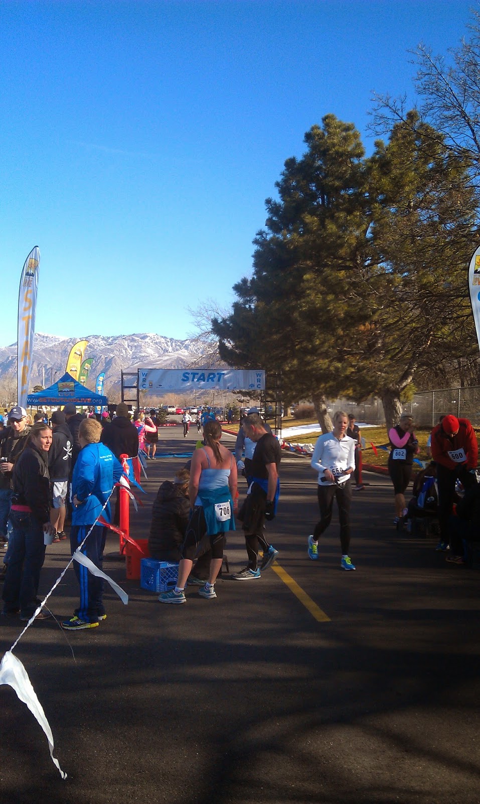 Running on Eddie Striders Winter Race Circuit 10 Miles Ogden Utah