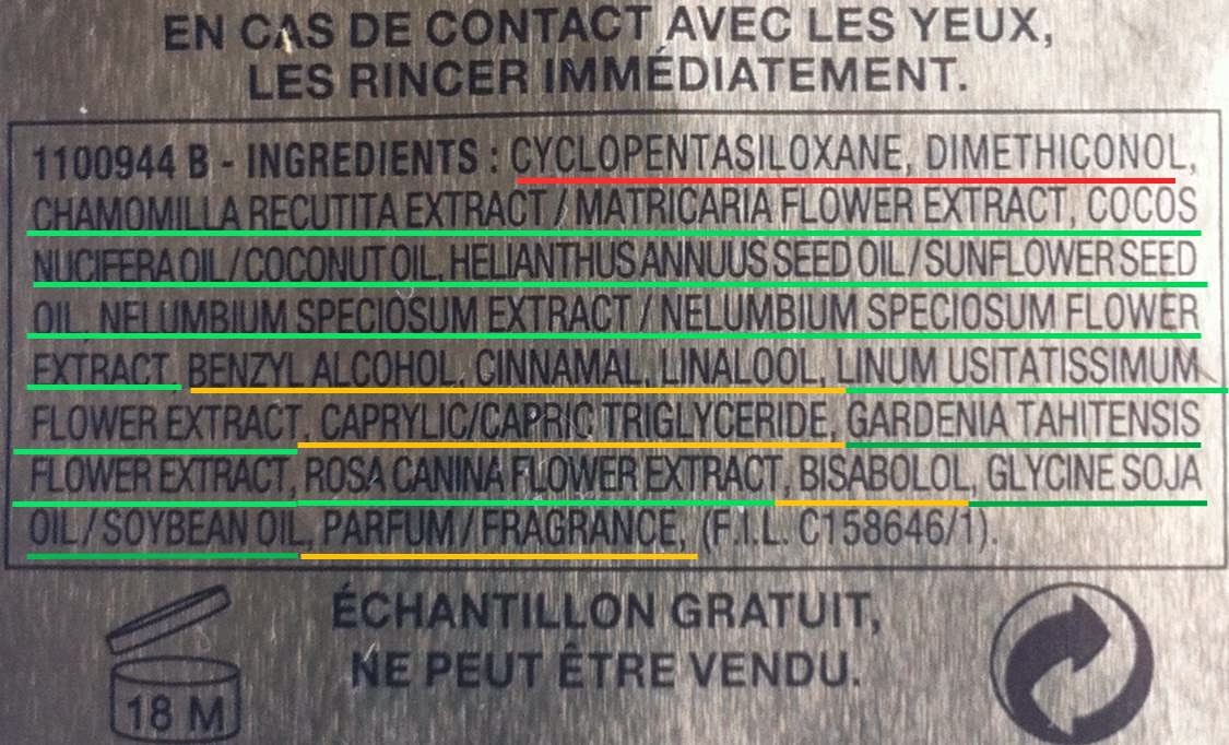 Les Idees De Samia Blog Ecologique Analyse De Composition De L