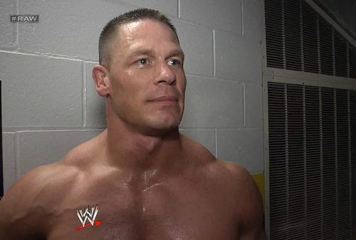 IWO : The Gear 2014  Cena's+-mistake+-Backstage+Fallout-+Raw+1,000+-+July+24,+2012